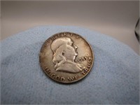 1953 D Silver Benjamin Half Dollar