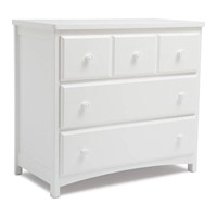 Delta Children 3 Drawer Dresser, White