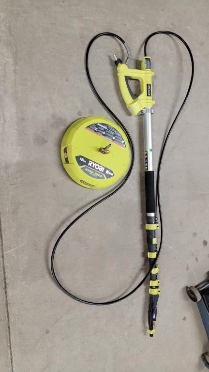 RYOBI EXTENDABLE POWER WASHER AND CONCRETE CLEANER
