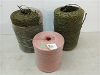 3 Asst rolls baler twine