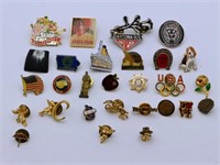 Large Mixed Lot of Collector Pins -some vintage