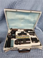 Vintage Minolta X-700 35mm camera and accessories