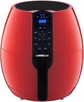 GoWISE USA 3.7-Quart Programmable Air Fryer, Red