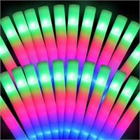 120 Pack LED Foam Glow Sticks 16 Inch