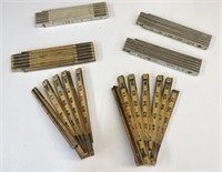 Vintage Lufkin and Woodmark Folding Rulers