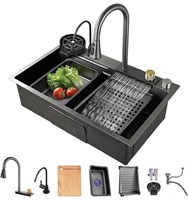 Steel Kitchen Sink w/Sprayhead + kit