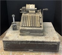 Antique Burroughs Adding Machine and Cash Drawer