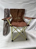Two- Brown Camel Crown Lawn Chairs