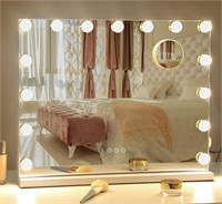 White Vanity Mirror with Lights Lighted Makeup