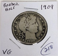 1909 Barber Half (G) Silver