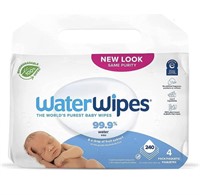 WATERWIPES BABY WIPES 240 COUNT EXP 06/2023
