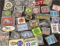 Lot of 34 Railroad Patches
