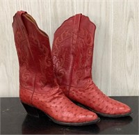 Lucchese Classics S 8.5 Red Cowboy Boots