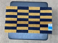 Checkered Outdoor Doormat, New
