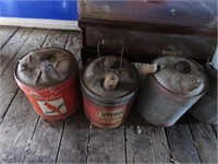 3 OIL CANS - CARDINAL BRAND, VEEDOL AND OTHER
