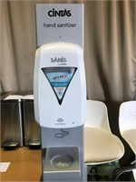 Hand Sanitizer Dispenser on stand.