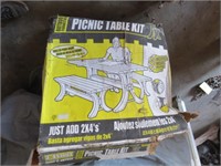 2X4 BASICS  PLASTIC PICNIC TABLE KIT - JUST ADD