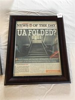 Framed Prop Newspaper