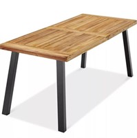 Best Choice Rustic Acacia Wood Dining Table