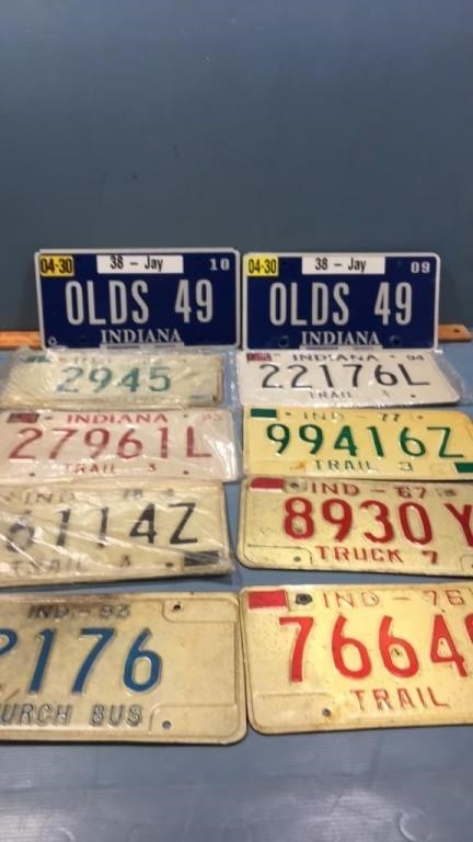 License plates (10)