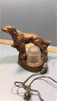 Ceramic dog light 1937