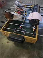 Foose ball table with and accessories
