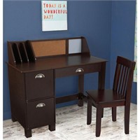 Kidkraft Study Desk with Drawers in white/ blk