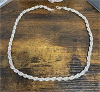 925 Sterling Silver Rope Chain Necklace