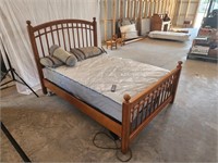 Full sized bed with Serta Adjustable Base
