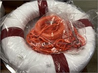 Life preserver with rope