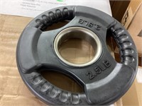 2ct rubber barbell plates 2.5lb each