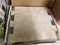 10 sheets of faux stone self stick tiles
