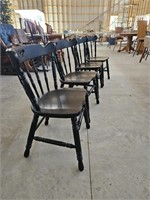 Set of (4) refinished dining chairs