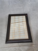 32" x 44" Mirror with black frame