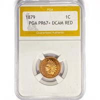 1879 Indian Head Cent PGA PR67+ RED DCAM