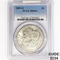 1885-O Morgan Silver Dollar PCGS MS64+