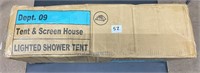 Tent & Screen House, Lighted Shower Tent, New