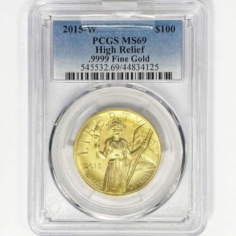 2015-W $100 1oz Liberty Gold PCGS MS69 HR