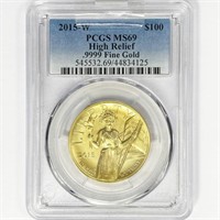2015-W $100 1oz Liberty Gold PCGS MS69 HR