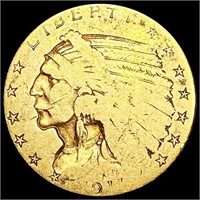 1911 $2.50 Gold Quarter Eagle NICELY CIRCULATED