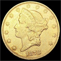 1878-S $20 Gold Double Eagle LIGHTLY CIRCULATED