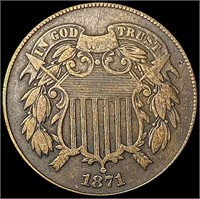1871 Two Cent Piece