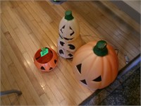 Pumpkin Blow Molds and Candy Bucket