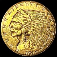 1914 $2.50 Gold Quarter Eagle