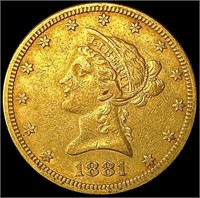 1881 $10 Gold Eagle