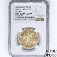 1977 Russia 100 Rubles .5oz. Gold NGC PF69 UC