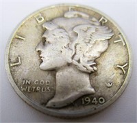 1940-S Mercury Silver Dime