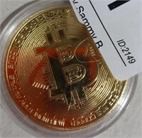24k Gold Plated Bit Coin