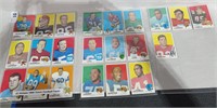 22 Vintage 1969 Topps Football Cards   Larry