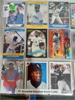 72 Assorted Baseball Sport Cards